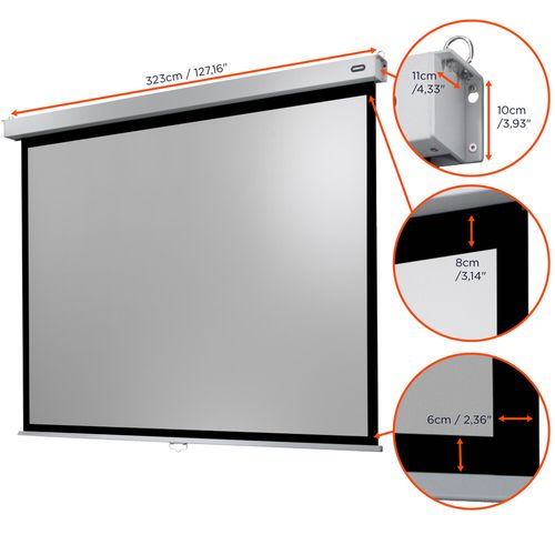 Ecran De Projection Celexon Manuel Pro Plus 300 X 225cm