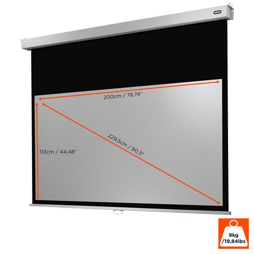 Ecran De Projection Celexon Manuel Pro Plus 200 X 113cm