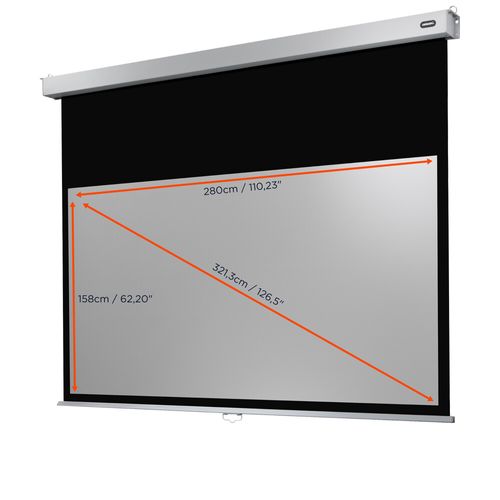 Ecran De Projection Celexon Manuel Pro Plus 280 X 158cm