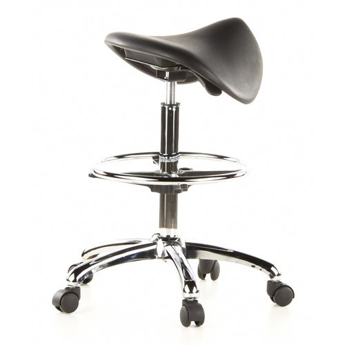 Tabouret De Selle Top Work 13 Mousse Rigide Noir Sans Accoudoirs