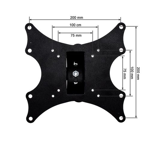 Support Mural De Télévision Téléscopique Pour 17 - 37 Pouces (43 - 94 Cm) Noir