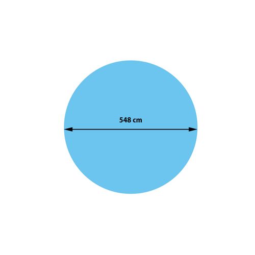 Revêtement Pour Piscine/pool, Bleu, Épaisseur: 400 Μm, Rond, 5,48 M