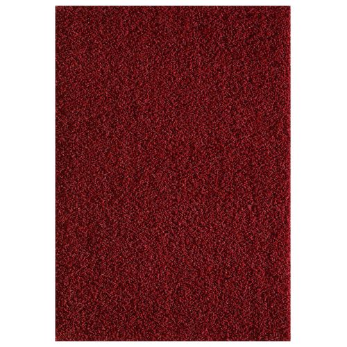 Tapis Shaggy 120x170 Rectangle Tissé Rouge Motif Uni Sg Loca