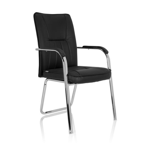 Chaise Banda V Simili Noir Accoudoirs Compris