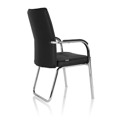 Chaise Banda V Simili Noir Accoudoirs Compris