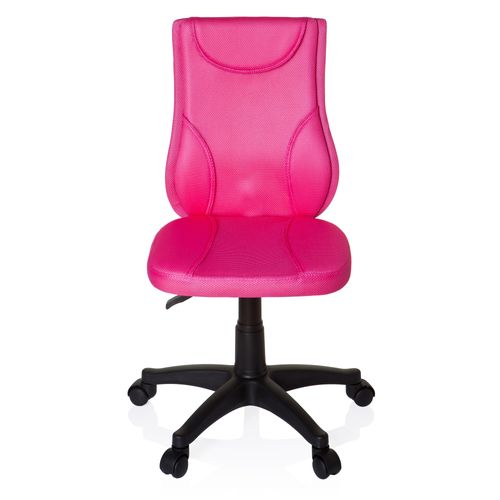 Chaise Pivotante Pour Des Enfants Kiddy Base Tissu Rose Sans Accoudoirs