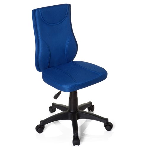 Chaise Pivotante Pour Des Enfants Kiddy Base Tissu Bleu Sans Accoudoirs