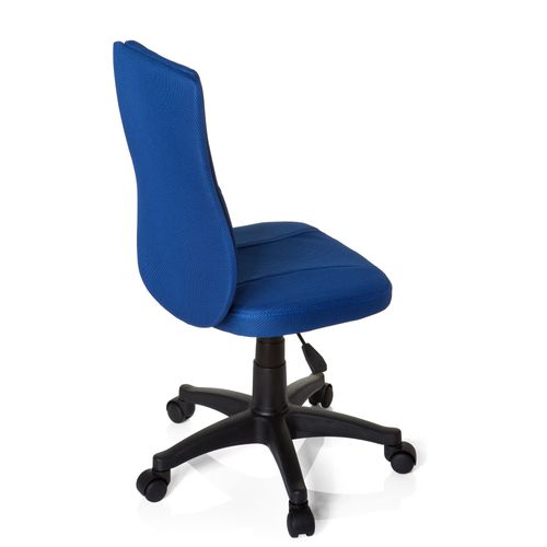 Chaise Pivotante Pour Des Enfants Kiddy Base Tissu Bleu Sans Accoudoirs