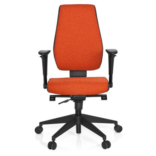 Fauteuil De Bureau Pro-tec 500 Tissu Rouge Avec Accoudoirs (réglables En Hauteur)