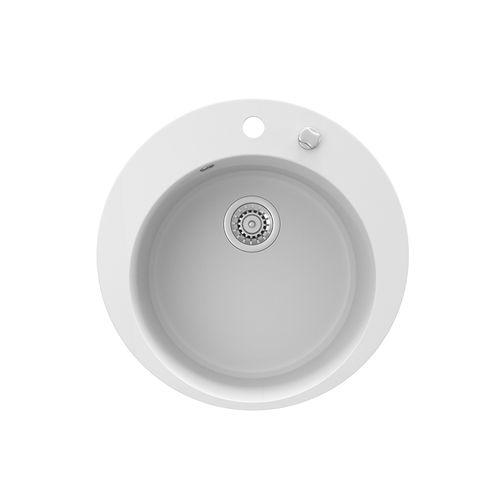 Évier 12540 Blanc 50.5x50.5cm Rond