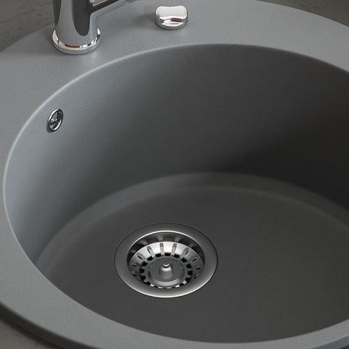 Évier  12541 Gris 50.5x50.5cm Rond