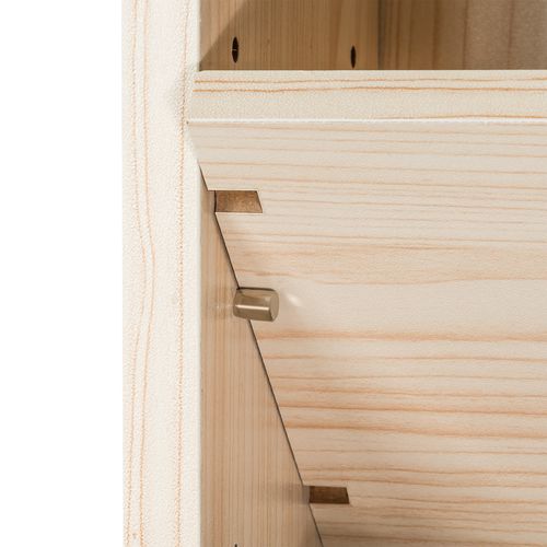 Étagère Dvd Cd Aspect Bois Réglable Amovible  90x21x20cm Marron Hêtre