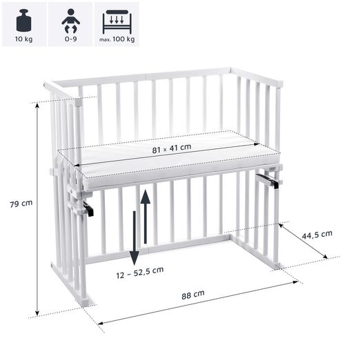 Cododo En Bois De Hêtre-blanc-88/79/44
