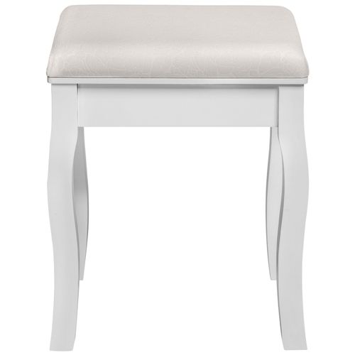Tabouret Pour Coiffeuse Table De Maquillage Vintage Blanc
