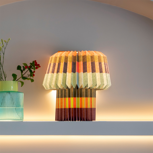Lampe De Table En Papier Blocks H31cm Multicolore