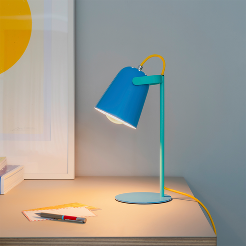 Lampe De Table Piet H35cm Bleu
