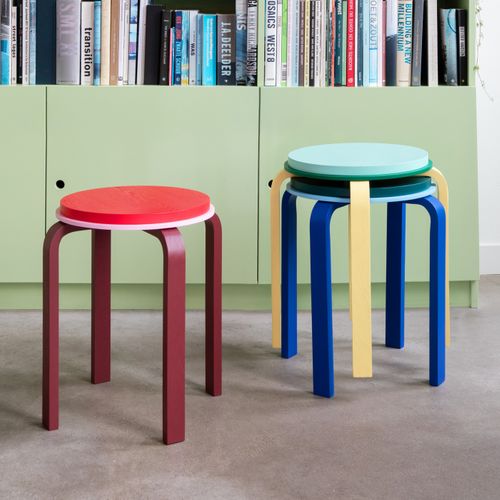Tabouret Max Rouge