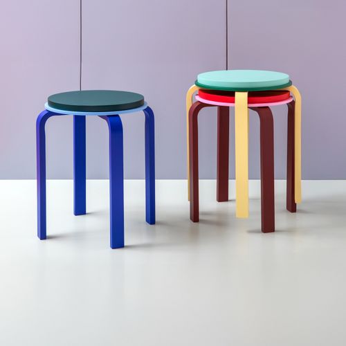 Tabouret Max Rouge