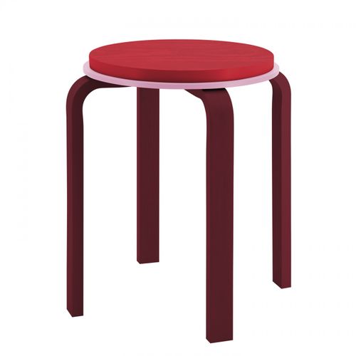 Tabouret Max Rouge