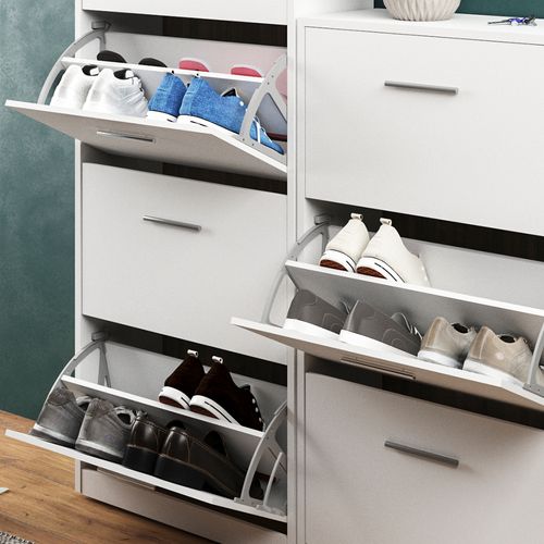 Meuble à Chaussure Gizmo 20822 Blanc 59x169.5cm