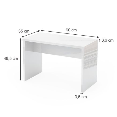 Banc Viola 20973 Blanc 90cm Pour Table De Maquillage