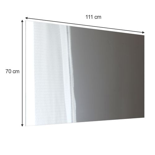 Miroir Mural Viola, Blanc, 111x70cm