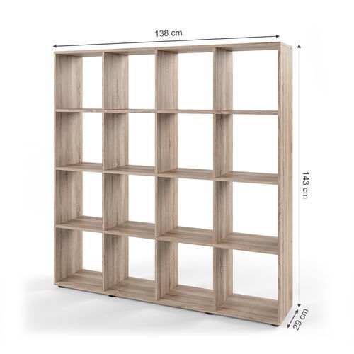 Meuble De Rangement Cube Karree 23117 Sonoma 138.5x142.5cm