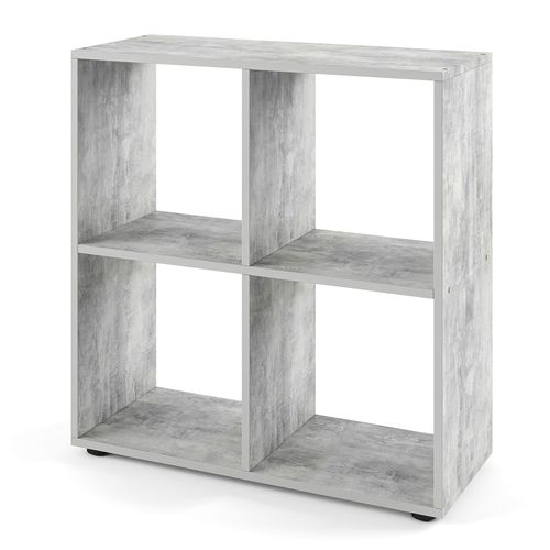 Meuble De Rangement Cube Tetra 23953 Béton 72.6x72cm