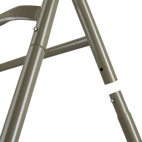 Mange Debout Rond En Acier Pliable 80 X 110 Cm Blanc