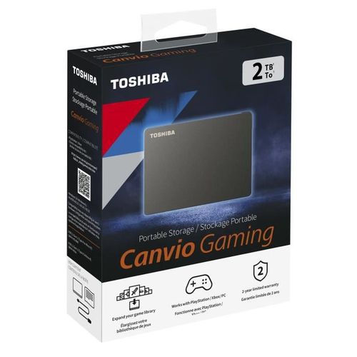 Disque Dur Externe Gaming Canvio Gaming 2to PS4 Xbox 2,5 (hdtx120ek3aa)