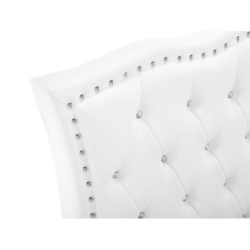 Lit Avec Coffre En Cuir Pu Blanc 90 X 200 Cm Metz