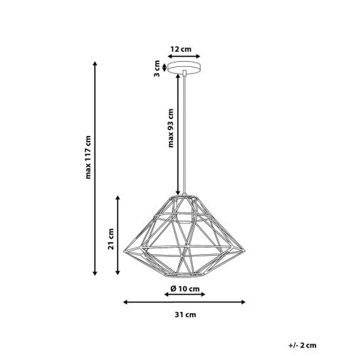Lampe Suspension Guam Métal Noir