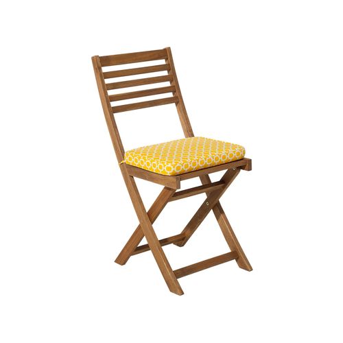 Ensemble Pour Bistro Avec Coussin Bois Jaune Fiji