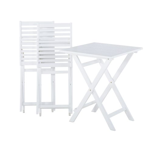 Ensemble Pour Bistro Avec Coussin Bois Jaune Fiji