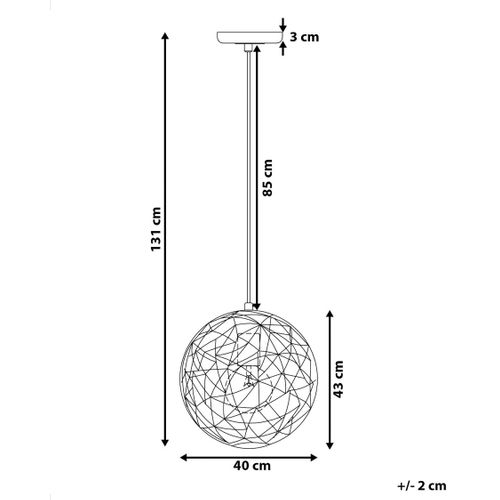 Lampe Suspension Lemme Métal Noir
