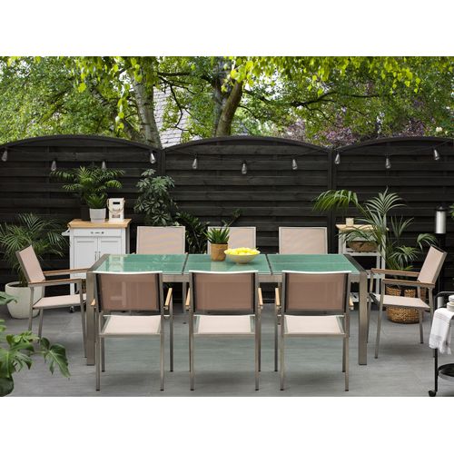 Set De Salle à Manger Verre Beige Grosseto