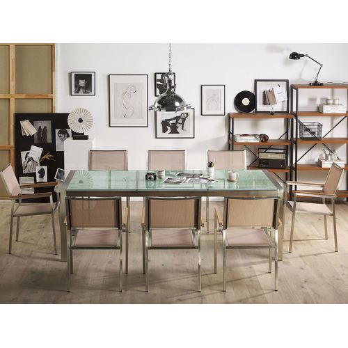 Set De Salle à Manger Verre Beige Grosseto