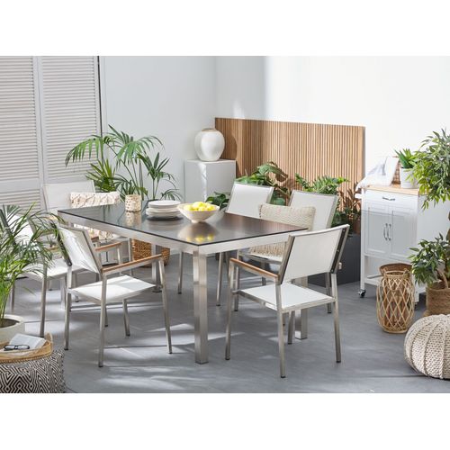 Set De Salle à Manger Verre Blanc Grosseto