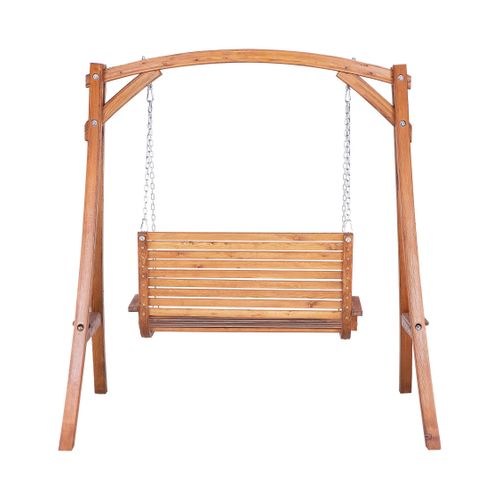 Balançoire Bois De Larix Bois Foncé Novara