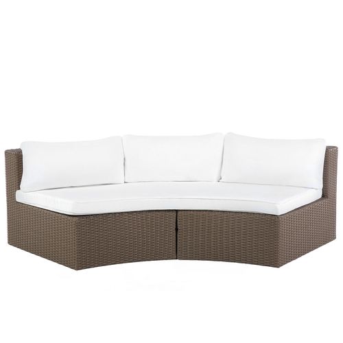 Set De Salon Polyrotin Marron Foncé Severo
