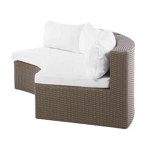 Set De Salon Polyrotin Marron Foncé Severo
