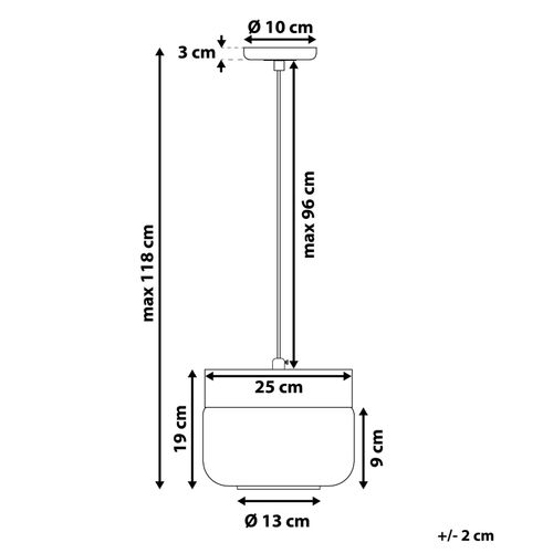 Lampe Suspension Murray Verre Noir