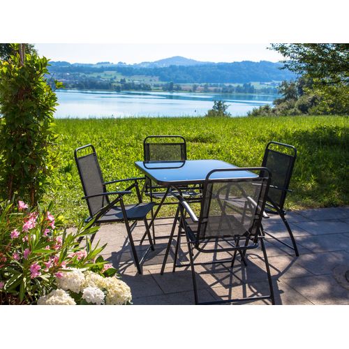 Set De Salle à Manger Verre Noir Livo