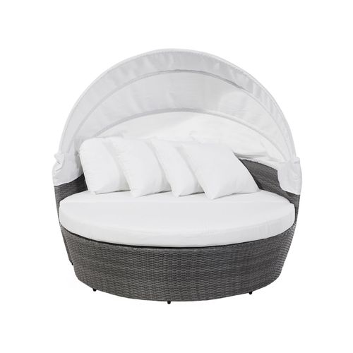 Chaise Longue De Jardin Gris Sylt Lux