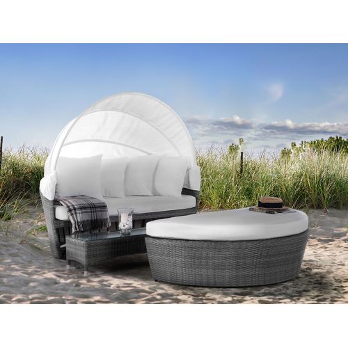 Chaise Longue De Jardin Gris Sylt Lux