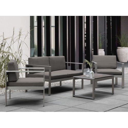Set De Jardin Aluminium Gris Foncé Salerno