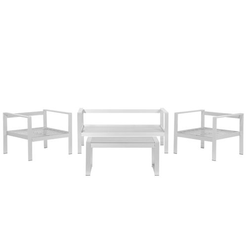 Set De Jardin Aluminium Gris Foncé Salerno