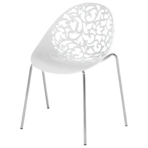 Chaise De Salle à Manger Set De 4 Blanc Mumford