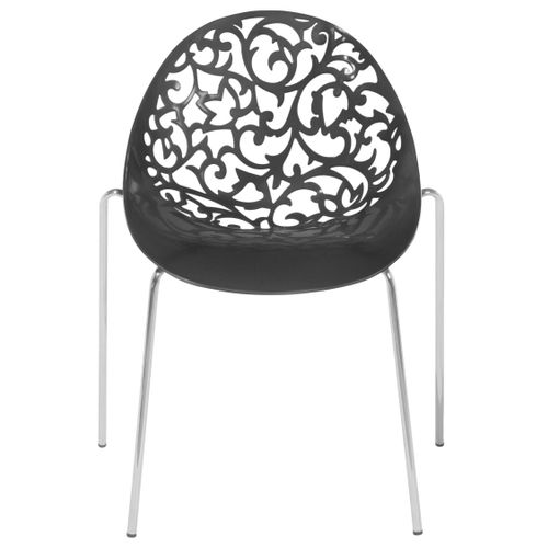 Chaise De Salle à Manger Set De 4 Noir Mumford