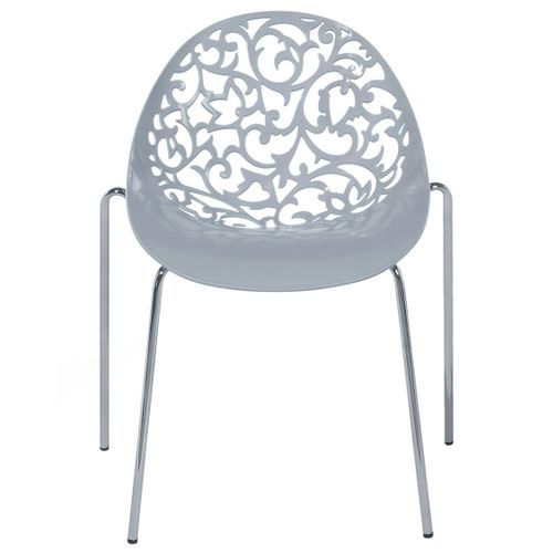 Chaise De Salle à Manger Set De 4 Gris Clair Mumford